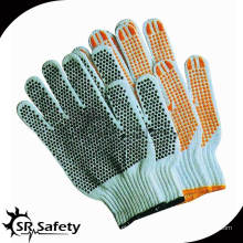 SRSafety 7 Gauge Alle Arten von Handschuhen / Dotted Cotton Handschuh, Nayural Polycotton String gestrickte Wraking Handschuhe